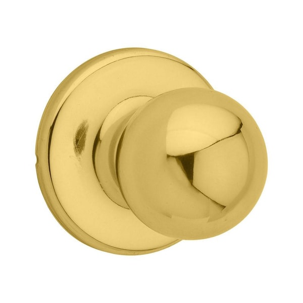 Kwikset Kwikset Polo Polished Brass Passage Door Knob Right or Left Handed 92001-516 - main
